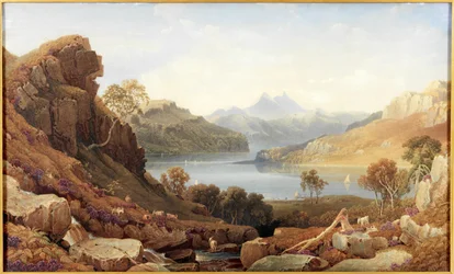 A Loch in Argyll (akvarell på papir)